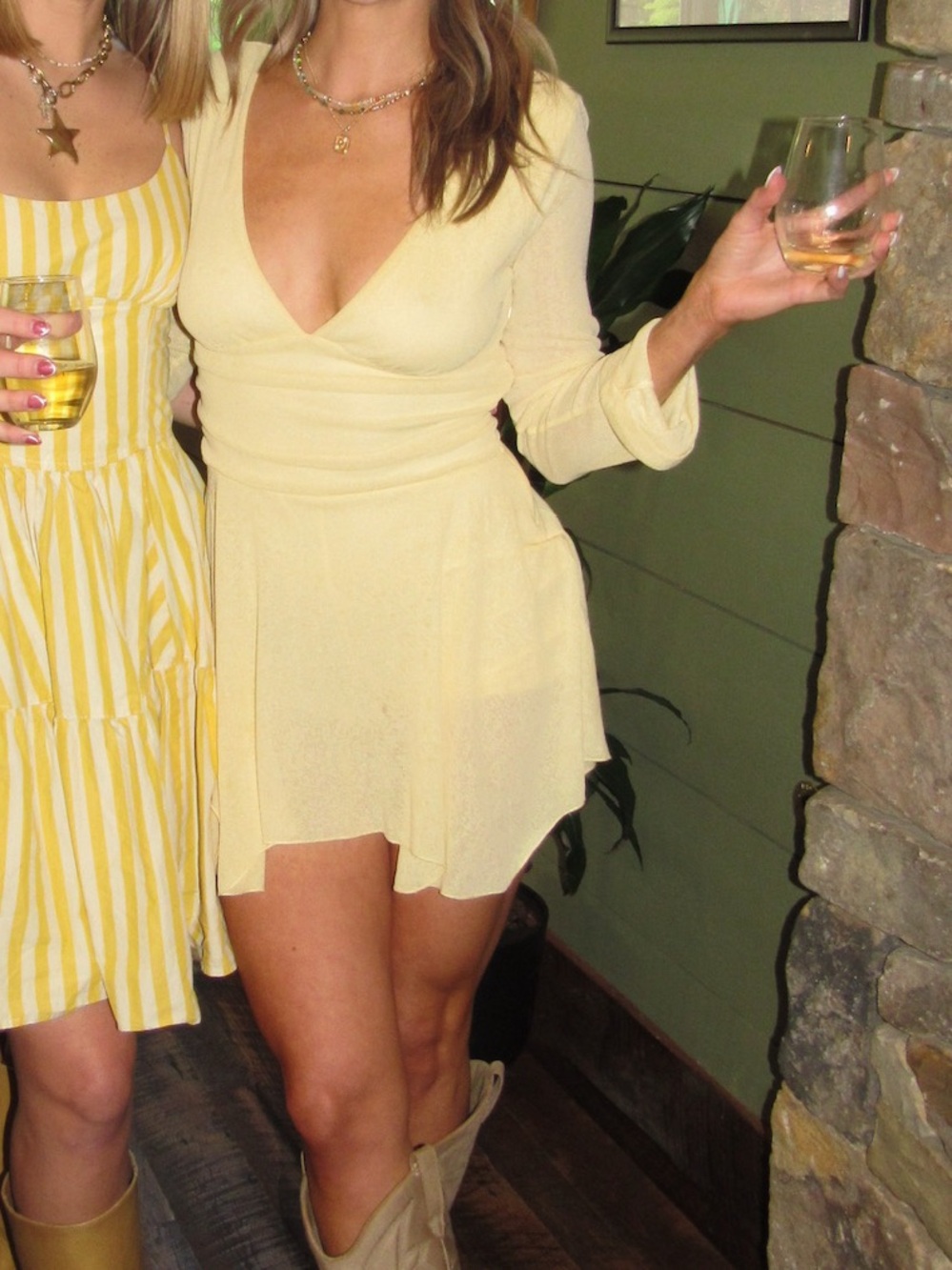 Target Yellow V-Neck Romper